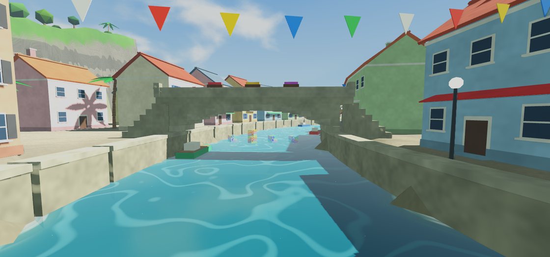 The harbour town canal