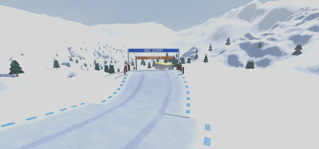 Hoppbacken på Frostpeak Pass