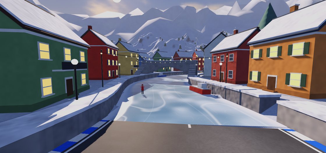 De gefruerene Kanal duerch d'Alstad