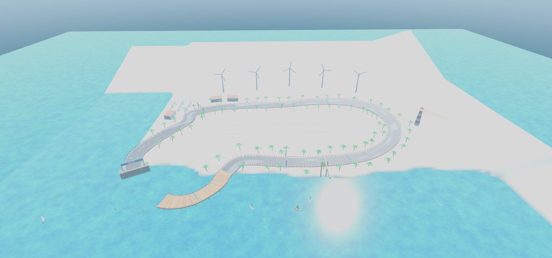 The speedway from above