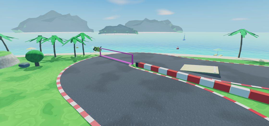 The seaside hairpin from above